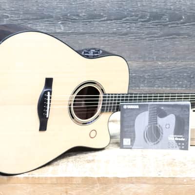 Yamaha TAG3 C TransAcoustic Dreadnought-Style Natural Acoustic Electric Guitar w/Bag image 9