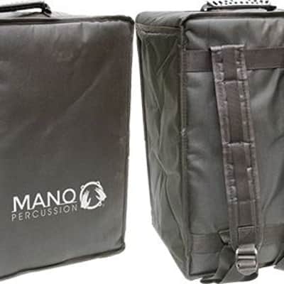 Mano Percussion #MP-CAJ100-ES - Ebony Stripes Cajon with Foam Seat and Gig Bag image 3