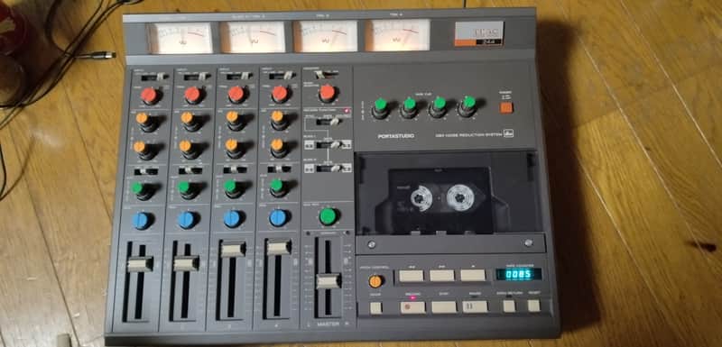 TASCAM 244 Portastudio 4-Track Cassette Recorder 1980s - Brown image 1