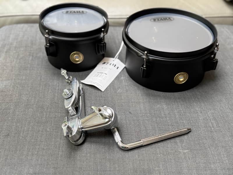 Tama MT68STBK Metalworks "Effect" Series 6/8" Mini-Tymp Set 2021 - Present - Matte Black image 1