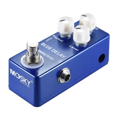 Mosky Audio Blue Delay Mini Analog Delay 450ms Guitar Effect Pedal True Bypass image 2