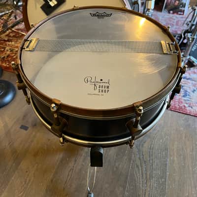 A&F Drum Co. Raw Steel 5x14 Snare Drum (2018) – Handmade Boutique – Very Good image 2