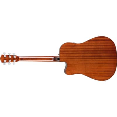 Fender CD-60SCE Dreadnought Acoustic Guitar - Walnut Fingerboard, Mahogany image 6