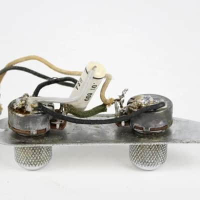 Original 1953 Fender Precision Bass Control Plate Assembly Pots & Knobs Pre-CBS Vintage P-Bass 1950s image 6