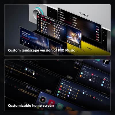 FiiO S15 Streamer Network Player Music Service, Android 12 Snapdragon 660, AKM DAC AK4191+AK4499EX, 7.84-inch Screen, HDMI/ARC DAC (Silver) image 5