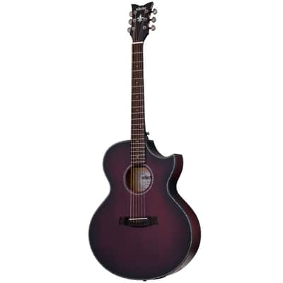 Schecter 3710 Orleans Stage Cutaway Acoustic w/ Electronics Vampyre Red Burst Satin