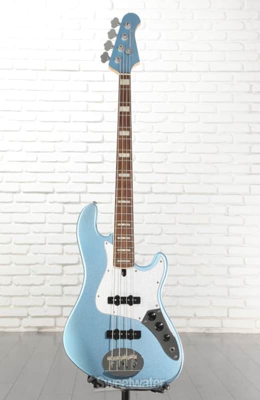 Lakland Skyline Darryl Jones DJ-4 Bass Guitar - Lake Placid Blue with Rosewood Fingerboard (LDJ4RLPBXd1) image 1
