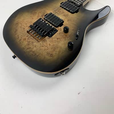 ESP E-II SN-II Nebula Black Burst Burled Maple Electric Guitar + Hard Case B-Stock Made in Japan image 12