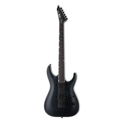 ESP LTD MH-1000 Baritone Electric Guitar - Black Satin - B-Stock image 2