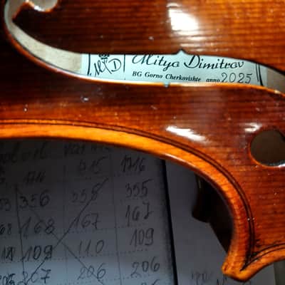 Professional Handmade 4/4 Violin – Stradivari 1714 “Soil” Model – Master European Luthier – Antiqued Finish – Certificate & Video Included image 5