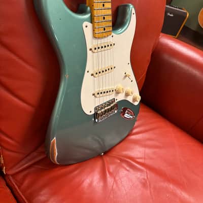 2024 Fender Custom Shop Limited Edition '57 Stratocaster Reissue Relic Faded Sherwood Metallic Green image 2