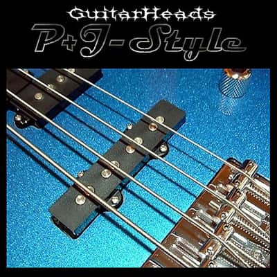 GuitarHeads P&J BASS Pickups - Set of 2 - BLACK image 3