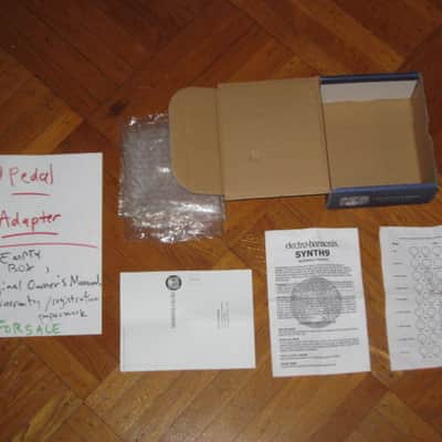 lightly handled Electro Harmonix EMPTY CARDBOARD BOX & original Owner's Instructions & warranty / registration paperwork ONLY for Synth9 Synthesizer Machine pedal (NO: Pedal/Adapter) image 2
