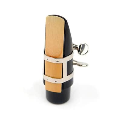 Rico RTS1N Ligature & Cap, Tenor Saxophone (Hard Rubber), Nickel image 4
