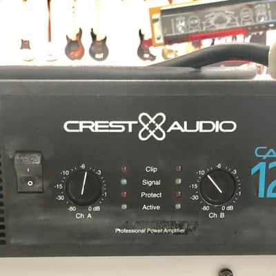 Crest Audio CA12 2200-Watt Power Amplifier 2000s - Black image 1