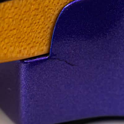 Metallic Purple Partscaster Super Strat Geometric Shapes w/ Kramer Neck, Dean Body, Hamer USA Pickup, Floyd Rose image 10
