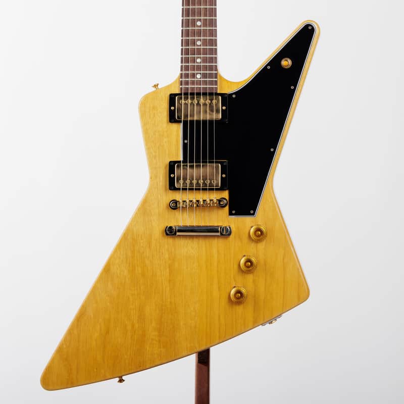 Gibson Custom 1958 Korina Explorer Black Pickguard, Natural | Demo