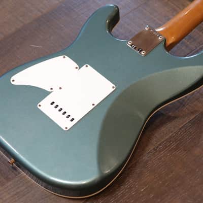 Unplayed! 2021 Fender Custom Shop GC Strat HST Journeyman Relic Aged Sherwood Green Metallic SSH + COA OHSC image 14