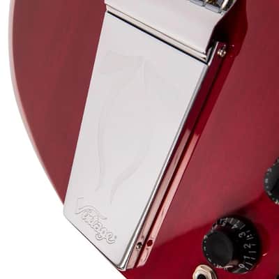 Vintage VS6V ReIssued with vintage style Vibrato - Cherry Red (VS6VCR) image 6