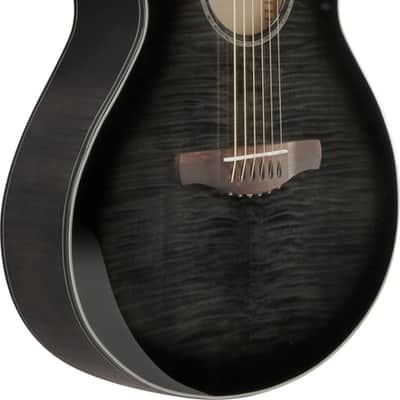 Ibanez AEWC400 Acoustic Electric Guitar - Transparent Black Sunburst High Gloss (AEWC400TKS) image 2