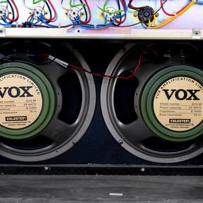 2000 Vox AC30/6 TBX Tube Guitar Amp 2x12 AC30 Top Boost, Korg Era UK-Made w/ Celestion Greenback, Stand & Ftsw image 8