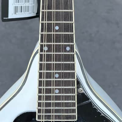 Stagg Model M50E/WH Gloss White Acoustic/Electric A-style Mandolin image 8