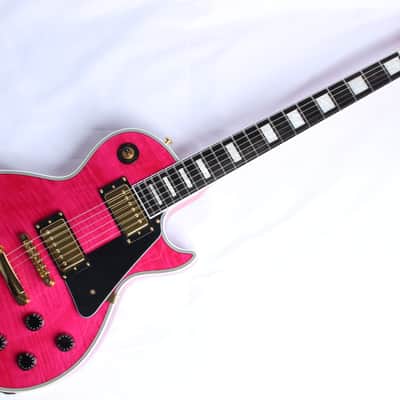 GrassRoots by ESP LP風フォルムHH22F フロイドローズ Grass Roots / G-LP-65C FM See Thru Pink Secondhand! [90171] | Reverb