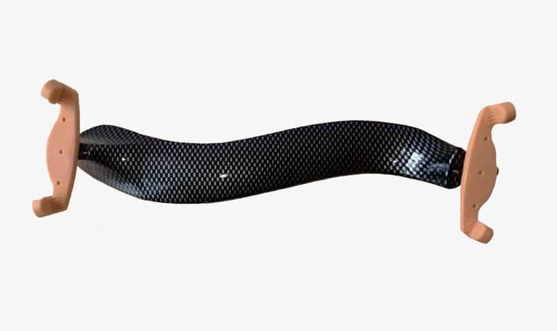 Advanced / Professional Design 4/4 Violin & 14" Viola Shoulder Rest Sculpted Carbon Fiber-Look Lightweight, Durable, Elegant and Dashing! image 1