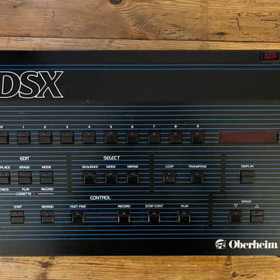 Oberheim DSX 16-Voice Digital Sequencer 1981 - Blue with Wood Sides image 1
