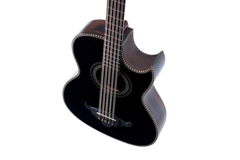 Oscar Schmidt OH32SEQTB | Bajo Quinto Acoustic / Electric, Quilt Trans Black. New with Full Warranty! image 1