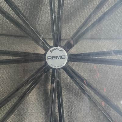 Remo 18 inch roto tom drum #1 - black image 2