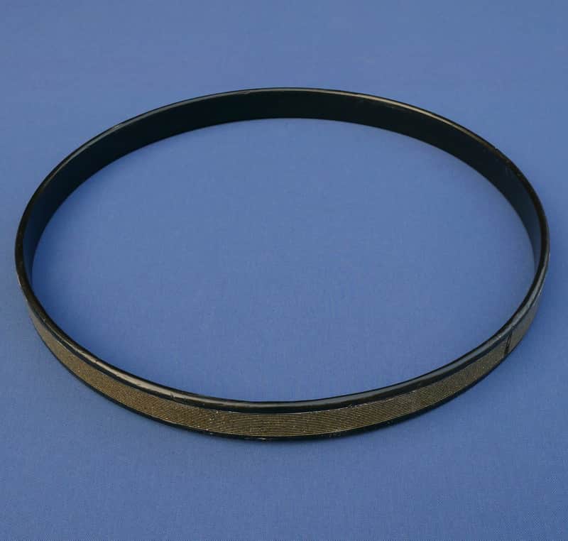 Sonor Teardrop Bass Drum Hoop 20" Black and Gold Stripe Vintage image 1