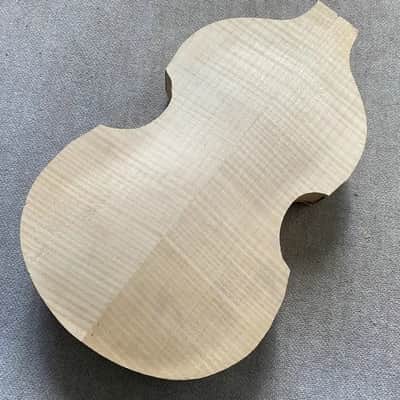 Unfinished Semi Hollow Violin Bass Body DIY Project image 6