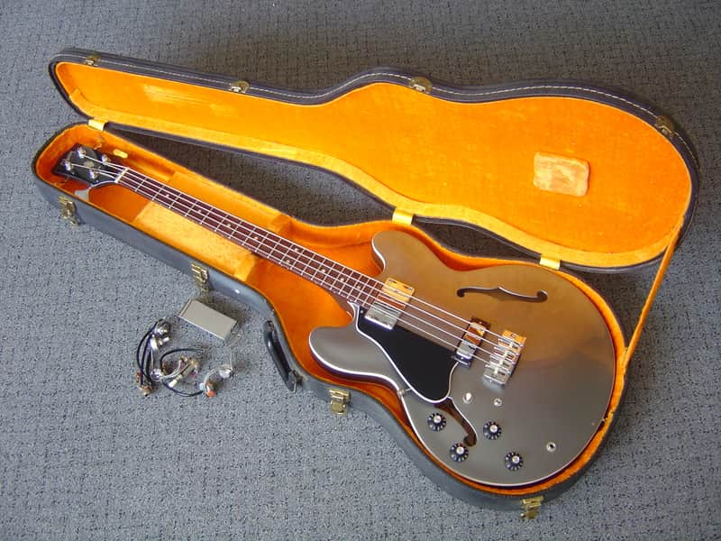 Vintage 1968 Gibson EB-2D Grey Refin image 1