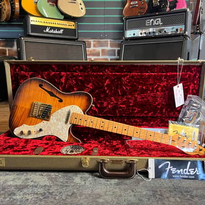 Fender Select Telecaster Thinline 2013 Violin Burst Semi-Hollow Electric Guitar image 15