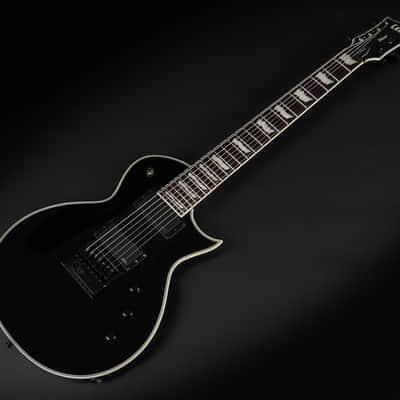 2022 ESP LTD Deluxe EC-1007 ET Evertune - Black | Korea Les Paul Singlecut 7-String Set-Thru EMG 81-7 / 60-7 Humbucker 24 XJ Stainless Steel Frets | Case image 5