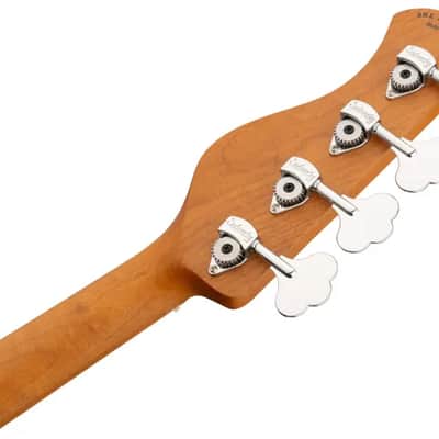 Sadowsky MetroExpress 21-Fret Hybrid P/J Bass, Roasted Maple Fingerboard, 4-String - Solid Sage Green Metallic High Polish image 7