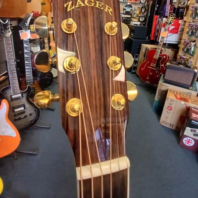 Zager ZAD-80CE/N Acoustic-Electric Guitar w/ Case image 7