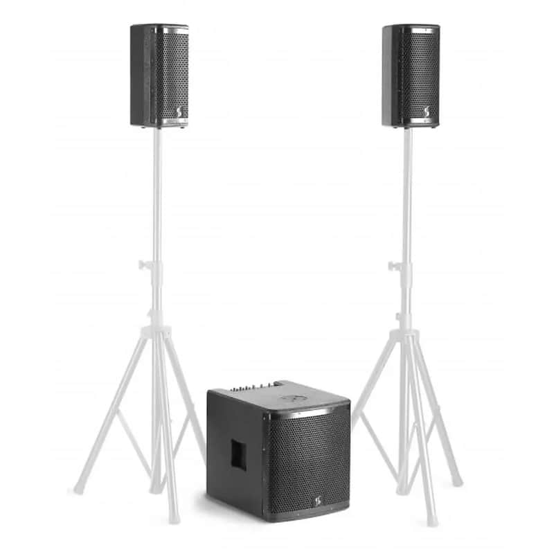 Stagg SWS2800D21B-0 12" Subwoofer & 6.5" Satellite Speaker (2) Set image 1