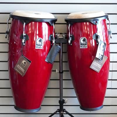 Toca Synergy Congas 10" and 11", with Stand (used) image 2