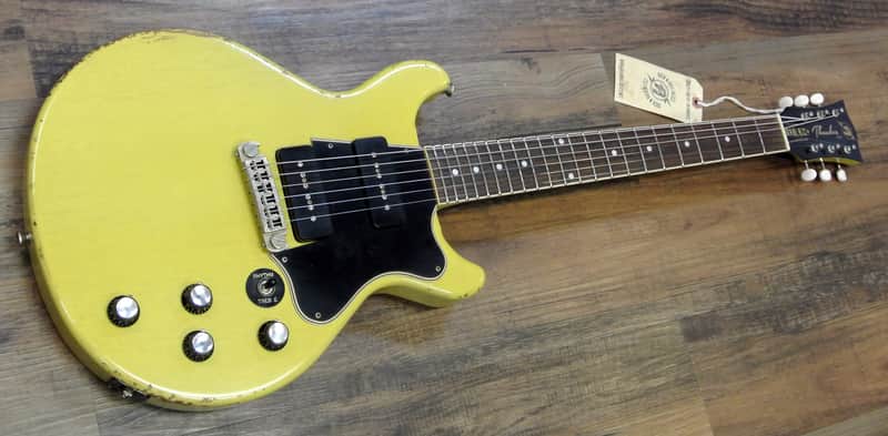 Rock N Roll Relics THUNDERS II Model - USA Hand Made Relic Guitar - TV Yellow image 1
