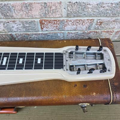 Vintage 1957 Fender Champ Lap Steel Electric Guitar w/ Original Tweed Hardshell Case! image 7