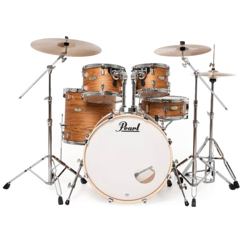 Pearl DMPA925SPC876 Decade Maple Artisan 5-Piece Drum Shell Pack With 22" Bass Drum, Satin Caramel Veil image 1