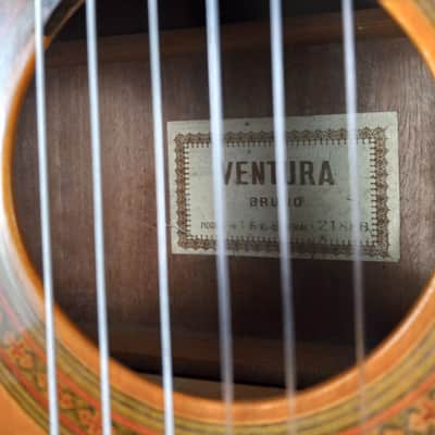 Vintage Bruno Ventura V-1585 Classical Guitar - Made in Japan - 1970s image 5
