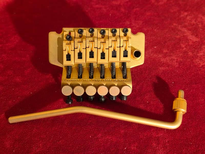 Licensed by Floyd Rose Tremolo Bridge Brushed Gold image 1