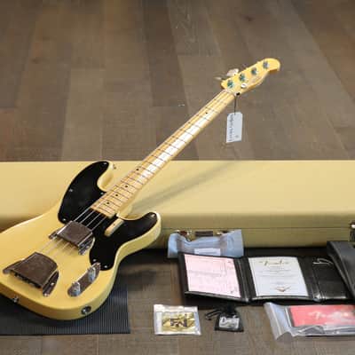 2021 Fender Custom Shop Vintage '51 Precision Bass Relic Nocaster Blonde Limited + COA OHSC image 1