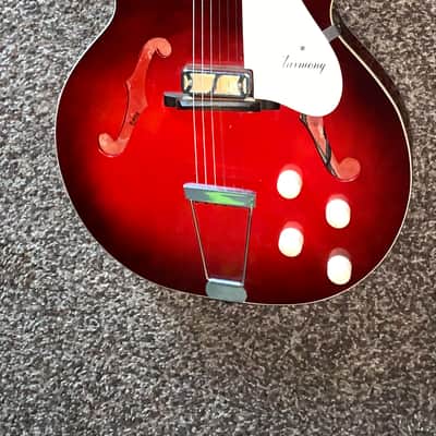 Vintage Harmony Rocket hollow body electric guitar made in usa image 1