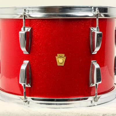 Ludwig 20/13/16" "Super Beat" Drum Set - Red Sparkle w/ COB Rims image 8