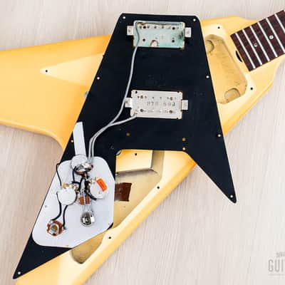 1983 Gibson Flying V '67 Spec Vintage Guitar Alpine White w/ Tim Shaw PAFs, Case & Hangtags image 15