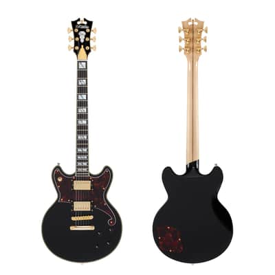 D'Angelico Deluxe Brighton Solid Black w/Case image 6